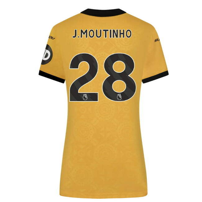 2025-2026 Wolves Home Shirt (Womens) (J.Moutinho 28) (Fan Favorite)