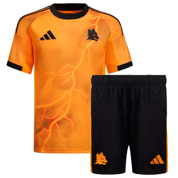 Kids AS Roma Away Kit 202526 ShirtShorts - Official Replica 18808