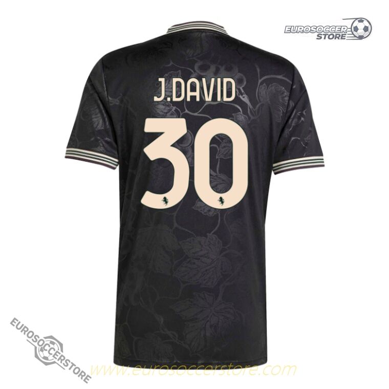 Juventus 25-26 Season Third Jersey with J.DAVID 30 Printing