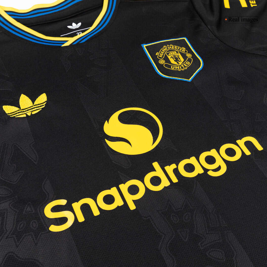 Manchester United Third Away Kids Soccer Jerseys Kit 2025/26