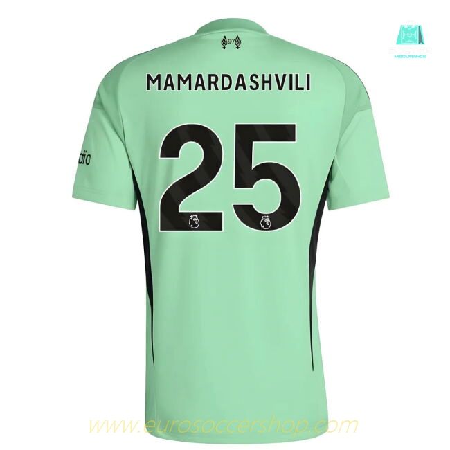2025-2026 Liverpool Home Goalkeeper Shirt (Glory Mint) - Kids (Mamardashvili 25)