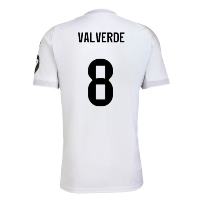 Fan Quality Real Madrid Home Supporter Shirt (Adults) (Valverde 8)
