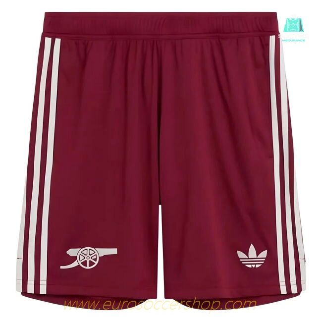 2025-2026 Arsenal Third Shorts (Burgundy)