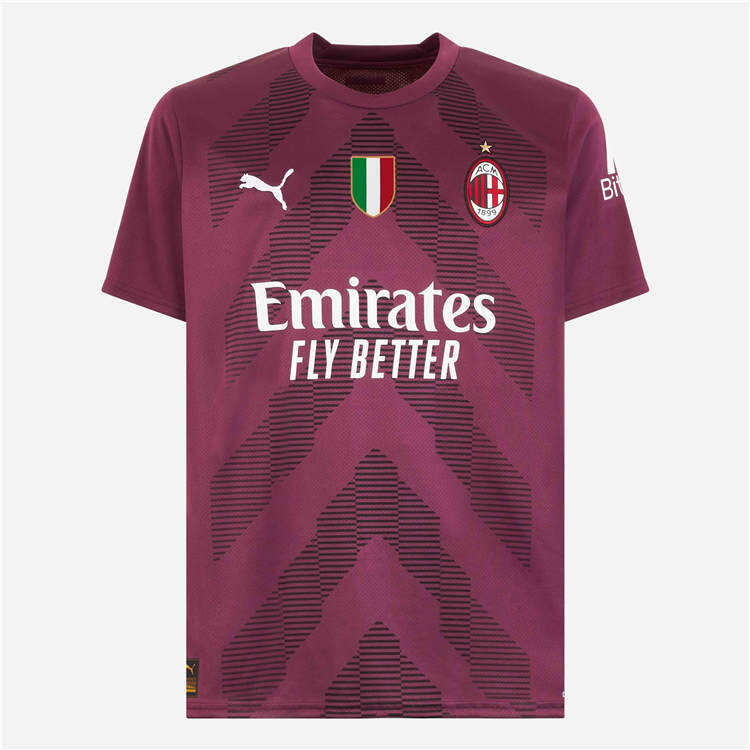 AC Milan 2223 Purple Goalkeeper Soccer Jersey Football Shirt -