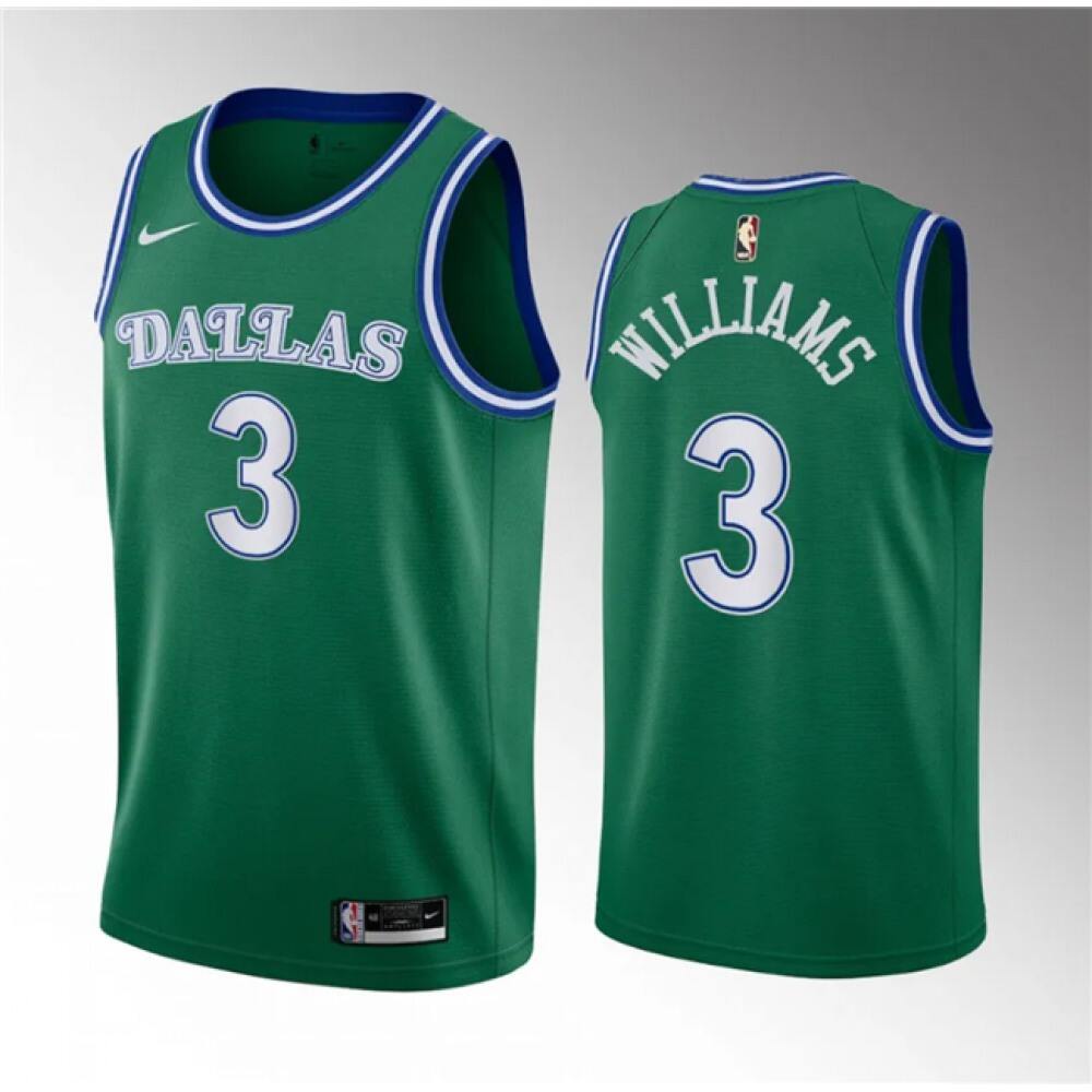 Limited Edition Jersey Dallas Mavericks 3 Green - Classic Edition