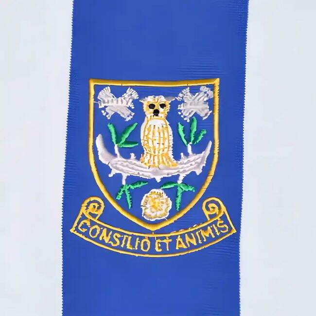 Sheffield Wednesday 1970s Stripe Retro Football Shirt - official style