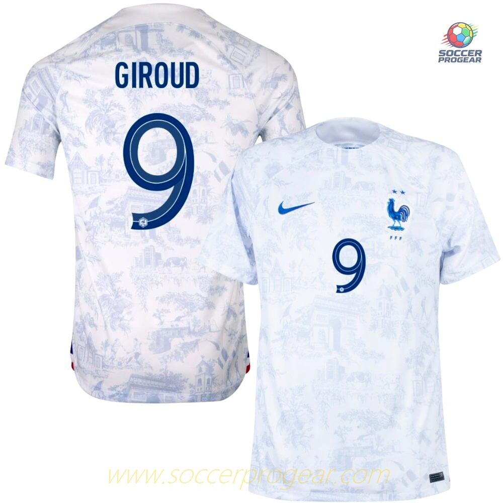 GIROUD 2022 WORLD CUP AWAY FRENCH TEAM JERSEY