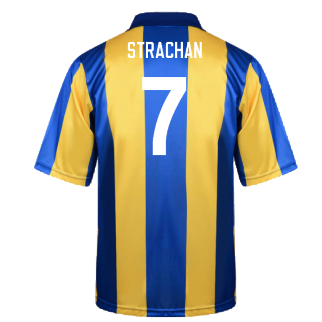 STRACHAN 7 Match Quality Leeds 1993-1994 Away Uniform