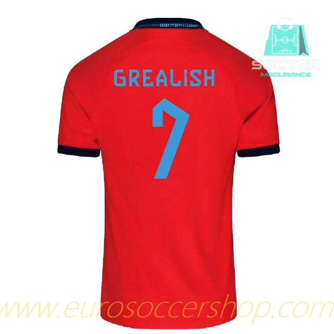 2022-2023 England NT FIFA Approved Away Football Shirt Junior (Grealish 7)