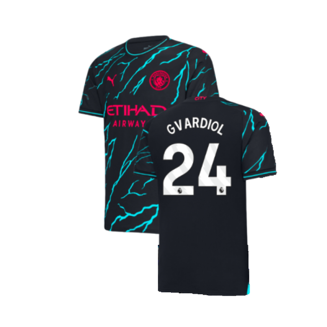 Gvardiol 24 Licensed 2023-2024 Man City Premier League Third Jersey