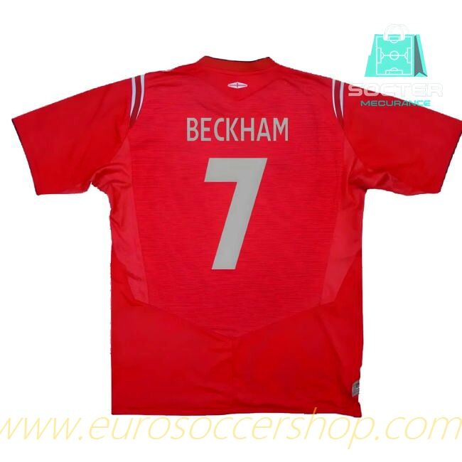 World Cup Three Lions Away Football Shirt (Beckham 7)