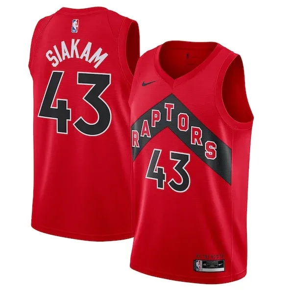 Performance Pascal Siakam TOR Basketball Jersey - Red - Fan Favorite
