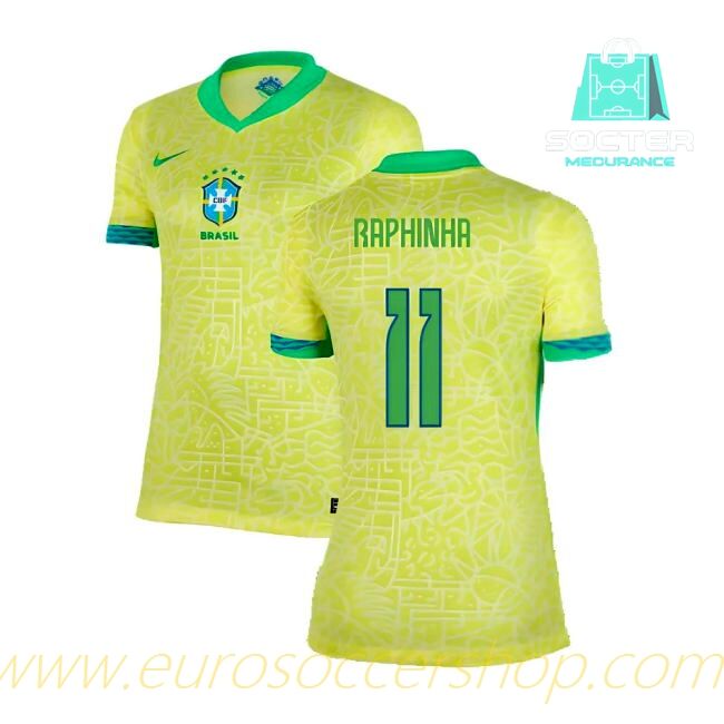 2024-25 Collection High Quality Brazil Home Shirt Ladies (Raphinha 11)
