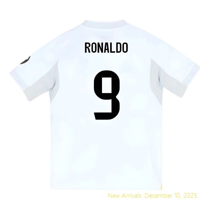 2025-2026 Real Madrid RM Premium Home Youth Kit (Ronaldo 9) -