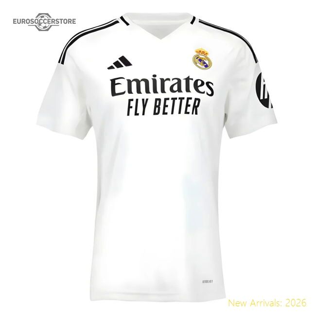 Premium Home Real Madrid Mbappe Jersey 2024-2025 Breathable