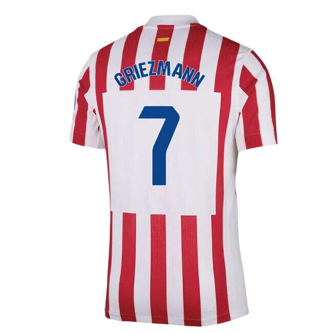2025-2026 Atletico Madrid (atleti) Home Shirt - Griezmann 7 #french