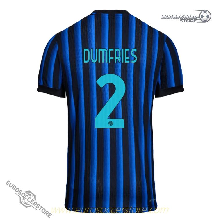 Inter Milan 2025-26 Home DUMFRIES 2 Football Jersey (Player Edition)