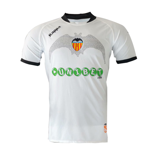 2009-10 Valencia Home Retro Soccer Jersey Shirt - Official Replica