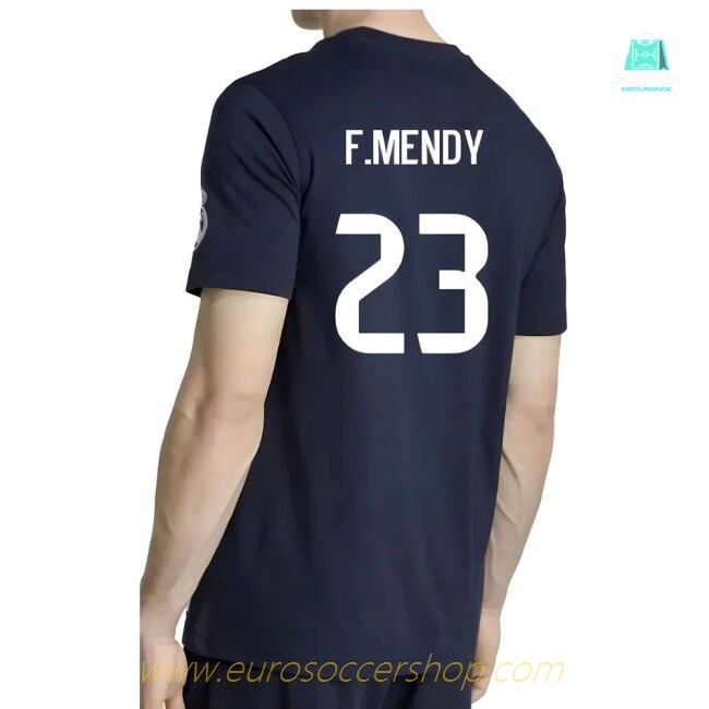 2025-2026 Real Madrid US Tee (Navy) (F.Mendy 23)