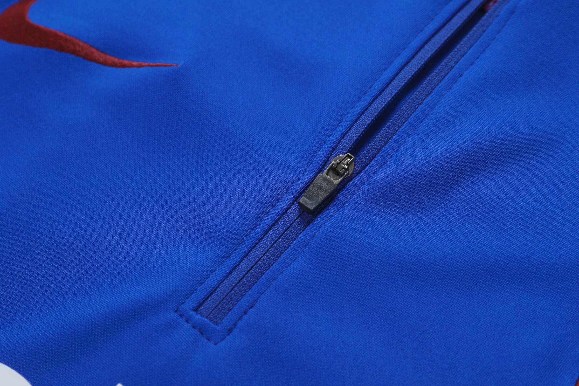 Lightweight Barca 201920 Barcelona Blue Zipper Sweat Kit