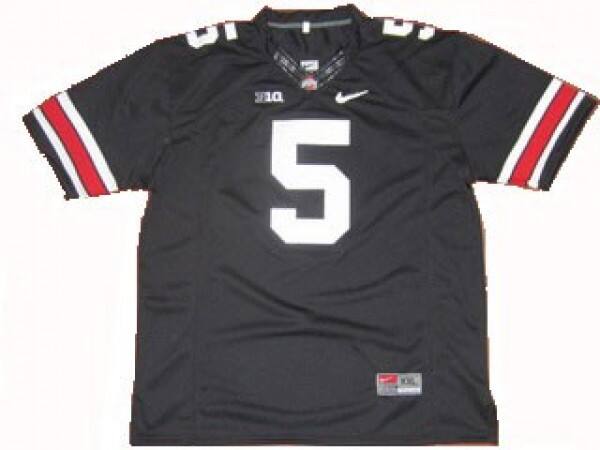 Ohio State Buckeyes Youth Black #5 Nike Black Elite Series Jersey