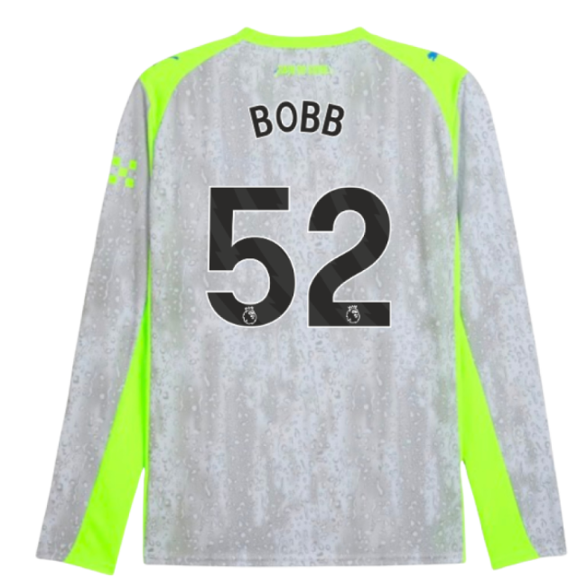2025-2026 Man City Long Sleeve Third Shirt (Bobb 52) - authentic style