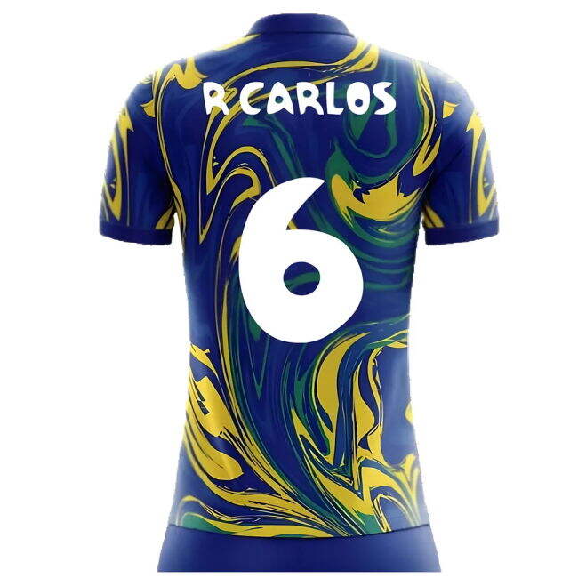 Jersey 2025-2026 Brazil Away Concept Shirt (R Carlos 6) - Kids