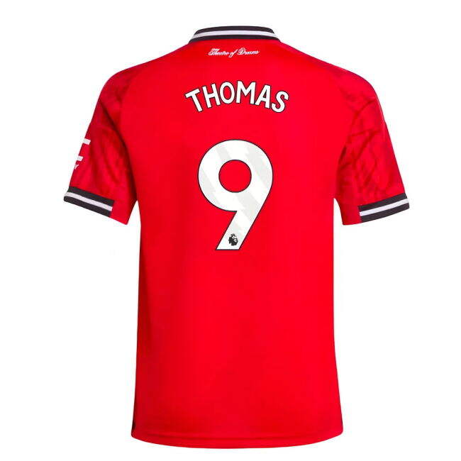 Man Utd Home Football Jersey 2025-20 Thomas 9 M S Kids