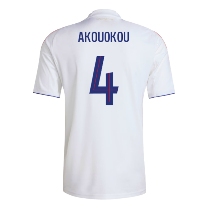 Top Tier Lyon Olympique Lyon Home Shirt Akouokou #4 Modern Style S...