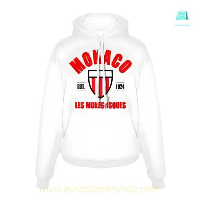 Monaco Est.1924 footer with hood - White