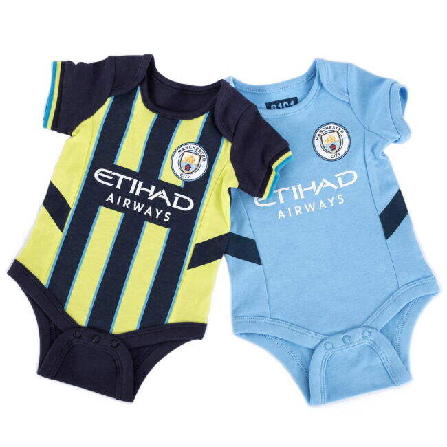 Women's Manchester City FC 24/25 Season 2 Pack Bodysuit 6-9 Mths