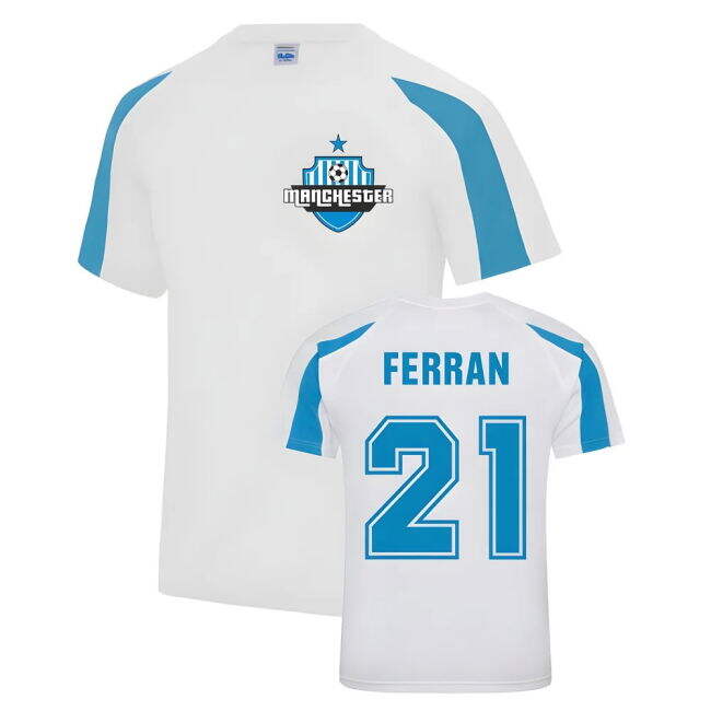 Ferran Torres Man City Sports Training Jersey (White)