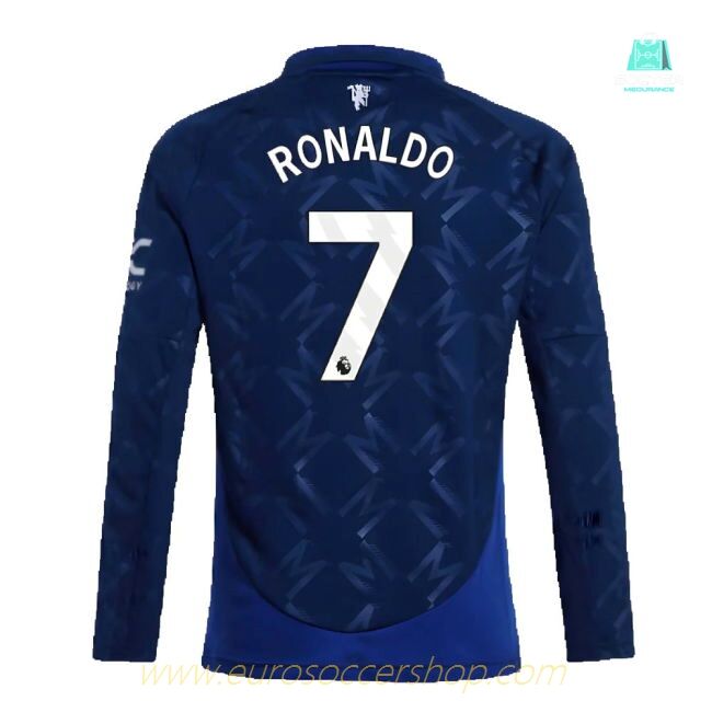 2024-2025 Man Utd Long Sleeve Away Shirt (Kids) (Ronaldo 7)