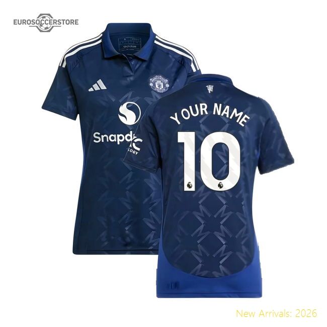 Authentic 2024-2025 Man Utd Away Shirt (womens) (your Name) - Premium