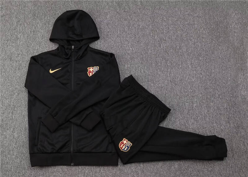 Licensed Barcelona 2425 Black Hoodie - Official Replica 11984