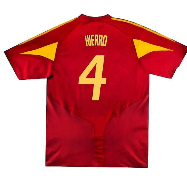 Authentic Replica Spain Home Fan Shirt for Adults (Hierro 4)