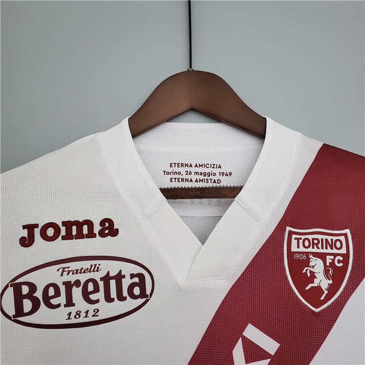 Torino 21-22 Away White Soccer Jersey Football Shirt - Official