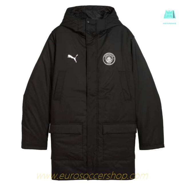 2025-2026 Man City Training Winter Coat (Black)