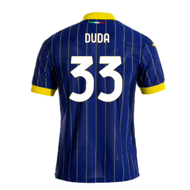 Enthusiastic Verona Hellas Verona Home Shirt Duda #33 Premium Qual...