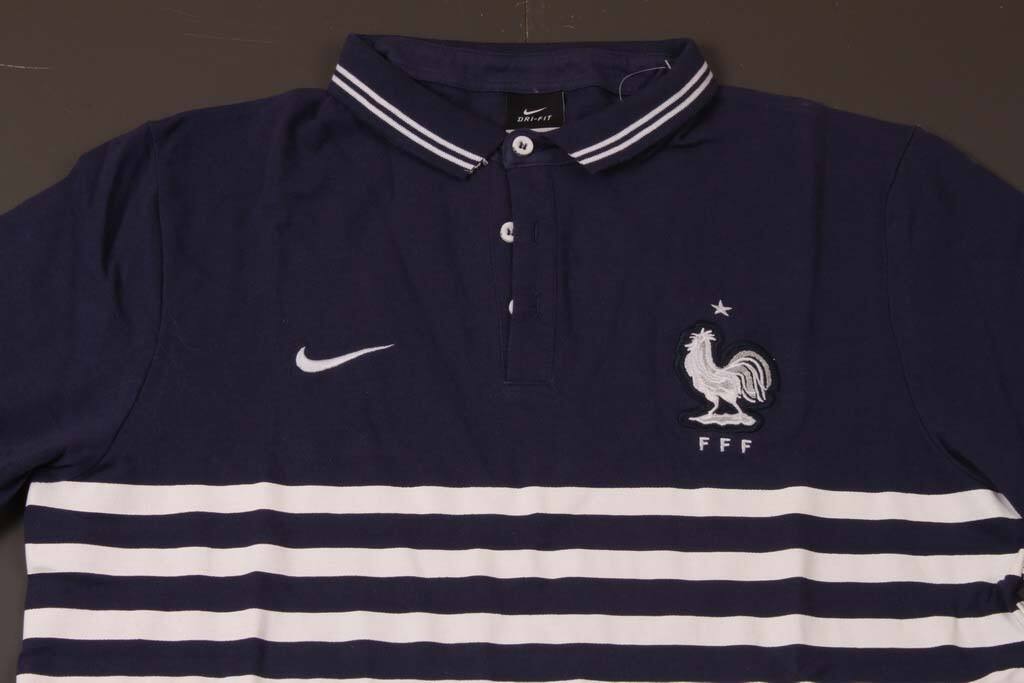 France 2014 Short Sleeve Blue Polo T-Shirt - Official Replica 15637