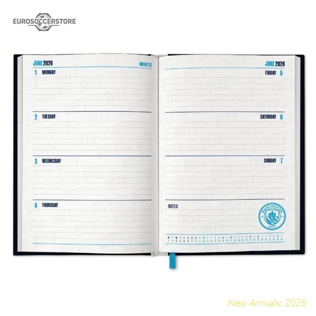 Official Manchester City Fc Calendar & Diary Musical Gift Box 2026