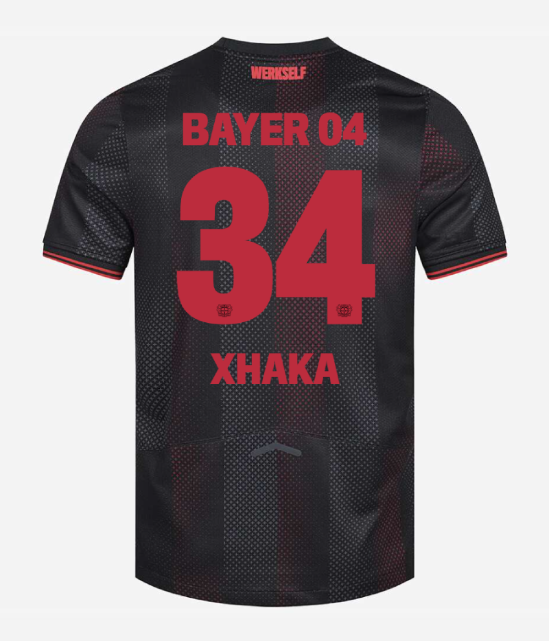 Bayer 04 Leverkusen 25-26 Season Home Jersey with XHAKA 34 Printing
