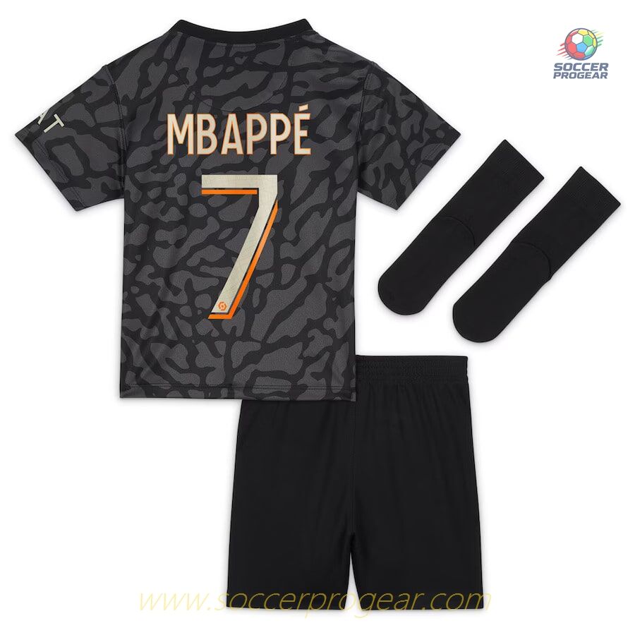 PSG High Quality THIRD CHILDREN'S KIT JERSEY 2023 2024 MBAPPE