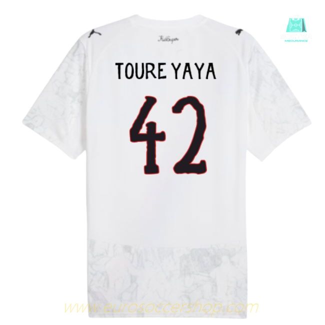 2025-2026 KIDSUPER x Manchester City CWC Shirt (White) (Toure Yaya 42)