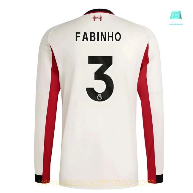 2025-2026 Liverpool Long Sleeve Away Shirt (Fabinho 3)