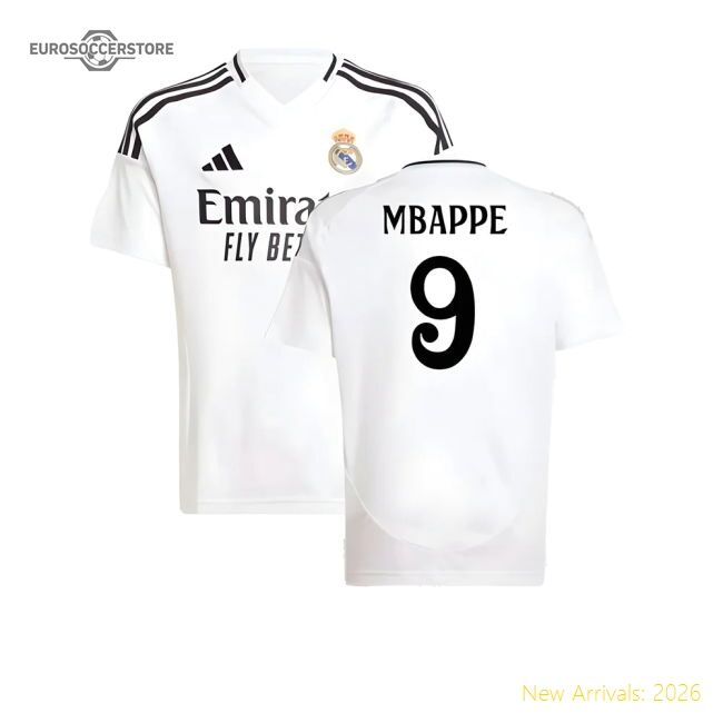 2024-2025 Real Madrid First Jersey (kids) (mbappe 9) - Fan Design