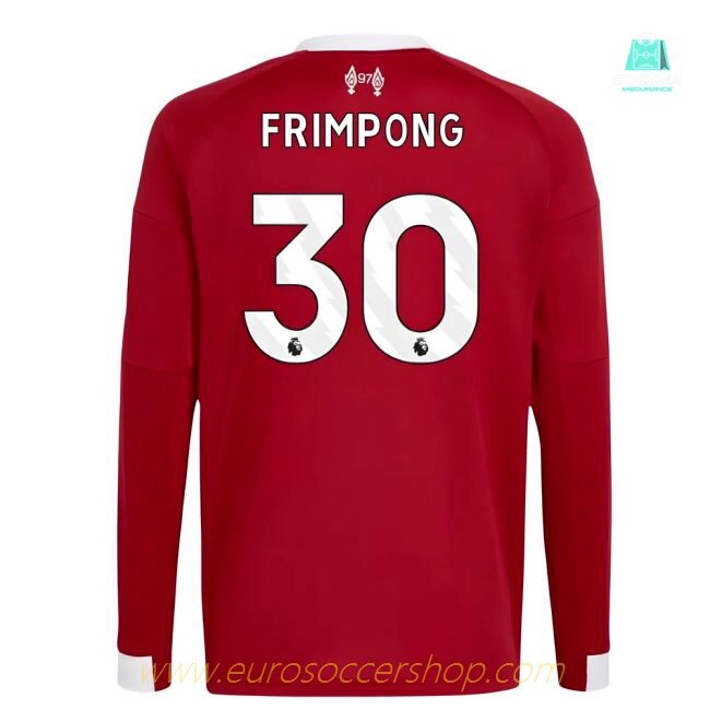 2025-2026 Liverpool Long Sleeve Home Shirt (Kids) (Frimpong 30)