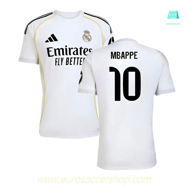 2025-2026 Real Madrid Home Shirt (Mbappe 10)