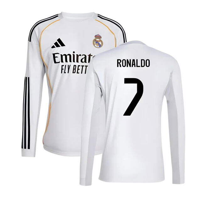 2025-2026 Genuina Camiseta Real Madrid Local - Hombres Con Ronaldo 7