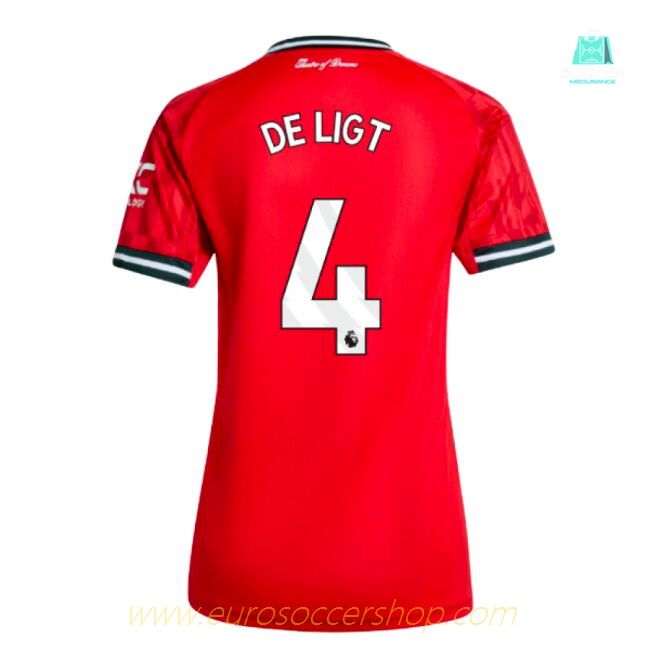 2025-2026 Man Utd Home Shirt (Womens) (De Ligt 4)